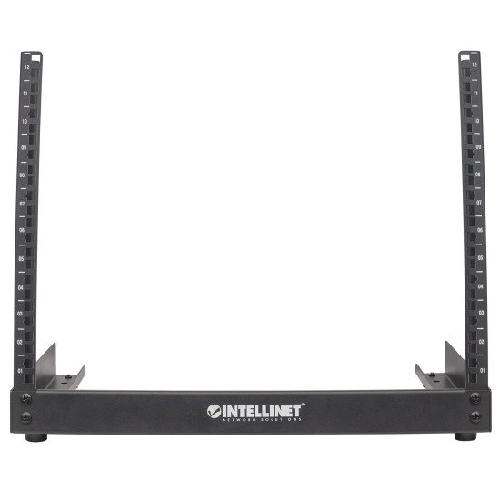 Intellinet Baie réseau ouverte 19" de bureau, 12U, noire, en kit, charge max. 10 kg
