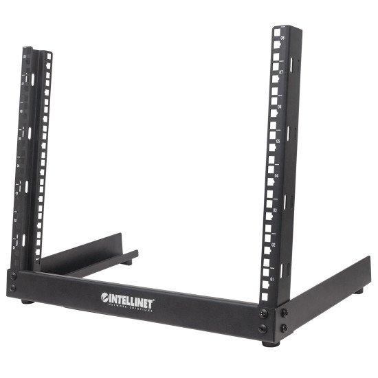 Intellinet Baie réseau ouverte 19" de bureau, 12U, noire, en kit, charge max. 10 kg
