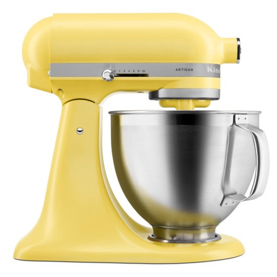 KitchenAid 5KSM195PSEBT mixeur Robot mixer 300 W Acier inoxydable, Jaune