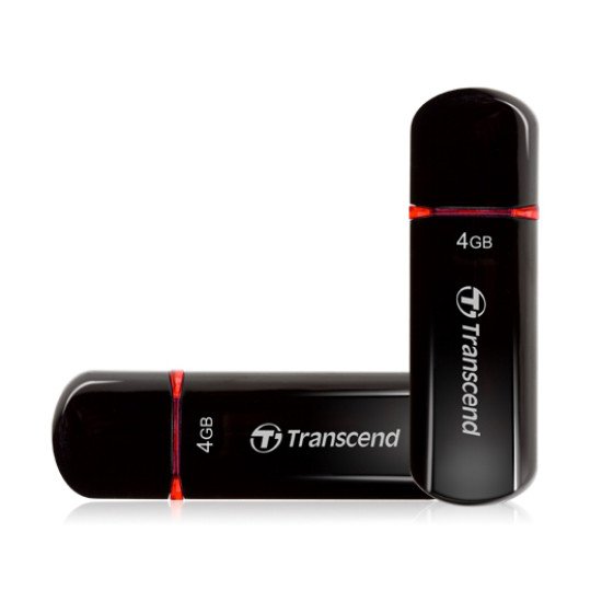 Transcend JetFlash 600 lecteur USB flash 4 Go USB Type-A 2.0 Noir