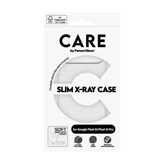 PanzerGlass CARE by ® Fashionable Case Transparent X-Ray Soft Basic Google Pixel 10 | 10 Pro coque de protection pour téléphones portables Housse PanzerGlass CARE by ® Fashionable Case Transparent X-Ray Soft Basic Google Pixel 10 | 10 Pro coque de protection pour téléphones portables Housse