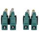 Tripp Lite N820X-02M-OM4 câble InfiniBand et à fibres optiques 2 m LC OFNR Couleur aqua