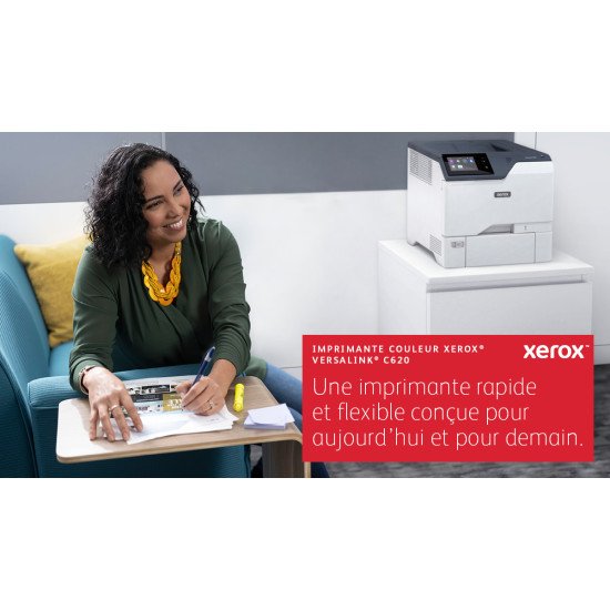 Xerox VersaLink C620 - Imprimante recto verso A4 50 ppm, PS3 PCL5e/6, 2 magasins 650 feuilles