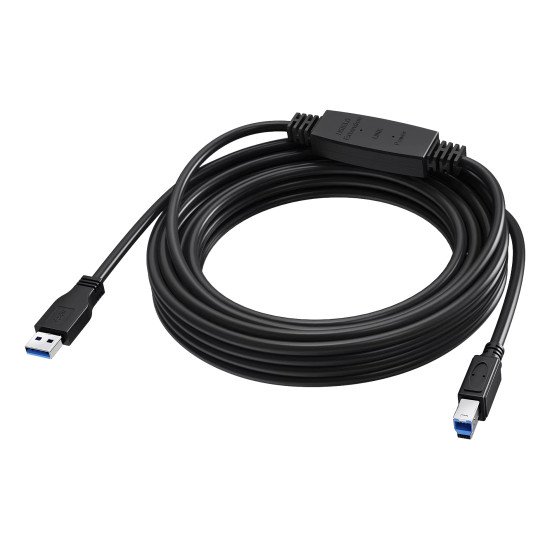 Vision TC 5MUSB3.0+/BL câble USB USB 3.2 Gen 1 (3.1 Gen 1) 2 m USB A USB B 5 Gbit/s Noir