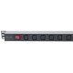 Intellinet Unité de distribution d'alimentation (PDU) 19" 1U à 8 prises EU, prises C13, entrée arrière C20, anti-débranchement, câble d'alimentation 2 m amovible, sortie, montage en rack, garantie trois ans