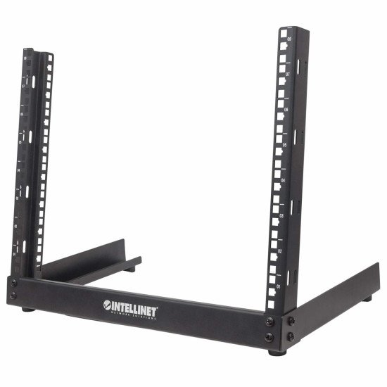 Intellinet Baie réseau ouverte 19" de bureau, 8U, noire, en kit