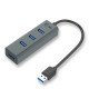 i-tec Metal Concentrateur passif USB 3.0 avec 4 ports USB sans adaptateur secteur