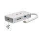 StarTech.com Adaptateur multiport USB-C avec lecteur de carte SD (UHS-II)  ports HDMI 4K, GbE et USB 3.0