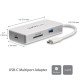 StarTech.com Adaptateur multiport USB-C avec lecteur de carte SD (UHS-II)  ports HDMI 4K, GbE et USB 3.0