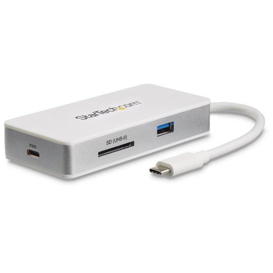 StarTech.com Adaptateur multiport USB-C avec lecteur de carte SD (UHS-II)  ports HDMI 4K, GbE et USB 3.0