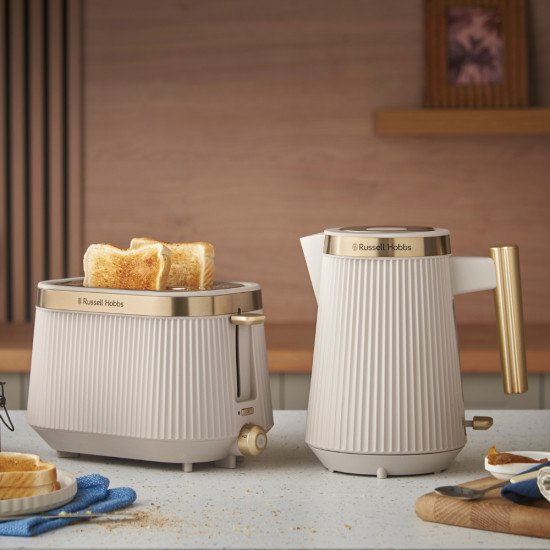 Russell Hobbs Bronte bouilloire 1,7 L 2400 W Or, Couleur de la pierre