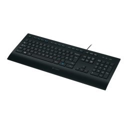 Logitech K280e clavier USB QWERTZ DE Noir