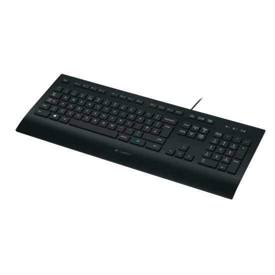 Logitech K280e clavier USB QWERTZ DE Noir