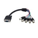 StarTech.com Câble d'écran coaxial VGA HD15 vers 5x BNC RGBHV de 30cm - M/F StarTech.com Câble d'écran coaxial VGA HD15 vers 5x BNC RGBHV de 30cm - M/F