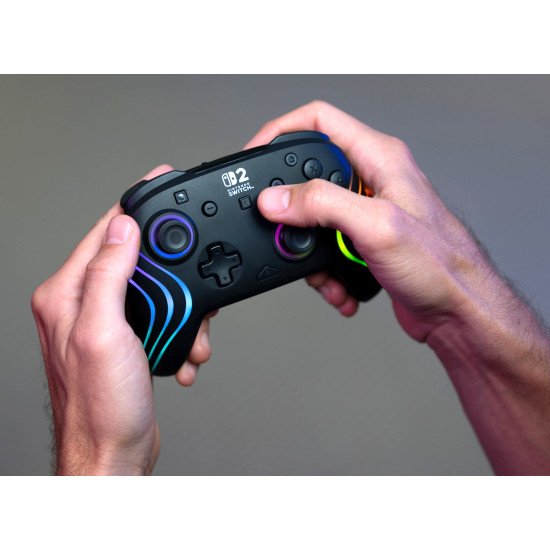 Turtle Beach Afterglow Wave Noir Manette de gaming RGB sans fil Sous licence officielle pour Nintendo Switch 2