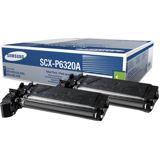 Samsung Pack de 2 cartouches de toner noir SCX-P6320A Samsung Pack de 2 cartouches de toner noir SCX-P6320A