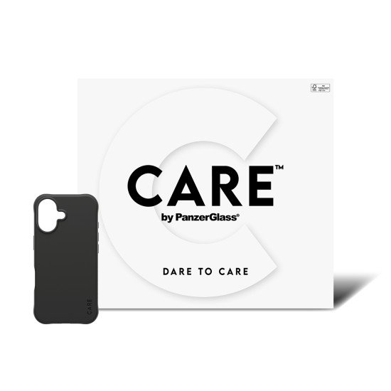 PanzerGlass CARE by ® Fashionable Case Samba Black w. MagSafe iPhone 17 coque de protection pour téléphones portables Housse Noir