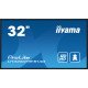 iiyama PROLITE Carte A numérique 80 cm (31.5") LED Wifi 500 cd/m² Full HD Noir Intégré dans le processeur Android 11 24/7