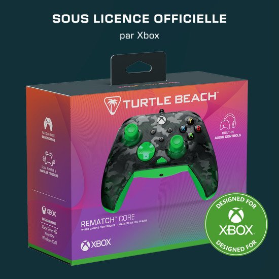 Turtle Beach Rematch Core – Camouflage noir fantôme/vert Turtle Beach Rematch Core – Camouflage noir fantôme/vert