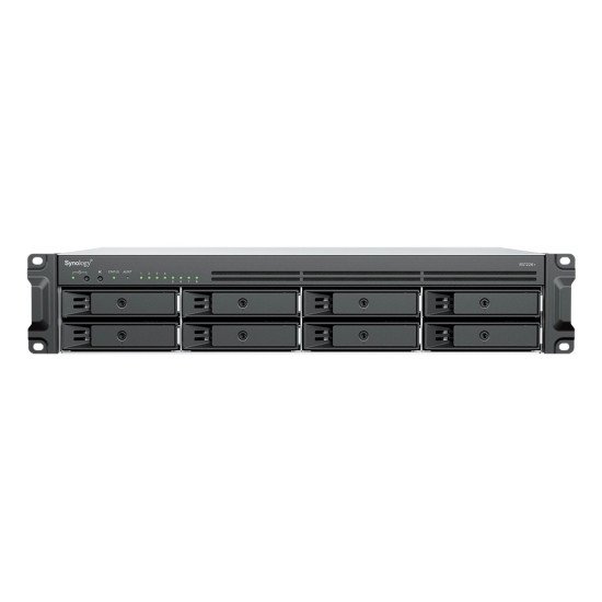 Synology RackStation RS1226+ serveur de stockage NAS Rack (2 U) AMD Ryzen V1500B 4 Go DDR4 0 To Synology DSM Noir