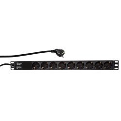 LogiLink PDU9C03 protection surtension Noir 9 sortie(s) CA 230 V 2 m