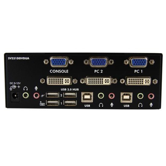 StarTech.com Switch KVM USB 2 ports DVI VGA