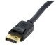 StarTech.com Câble DisplayPort à montage sur panneau de 91cm avec verrouillage - F/M - Noir