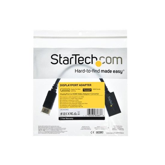 StarTech.com Adaptateur / Convertisseur vidéo DisplayPort vers HDMI - M/F - 1920x1200 / 1080p