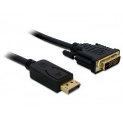 DeLOCK Displayport > DVI 24+1 St/St 2m DVI-D DeLOCK Displayport > DVI 24+1 St/St 2m DVI-D