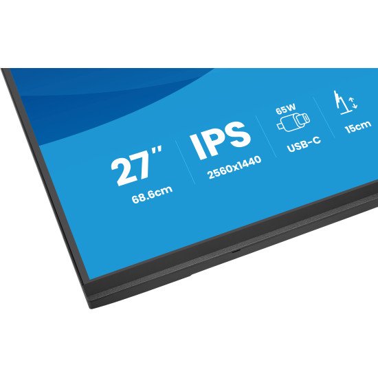 iiyama ProLite XB2797QSN-B1 écran PC 68,6 cm (27") 2560 x 1440 pixels Quad HD LCD Noir
