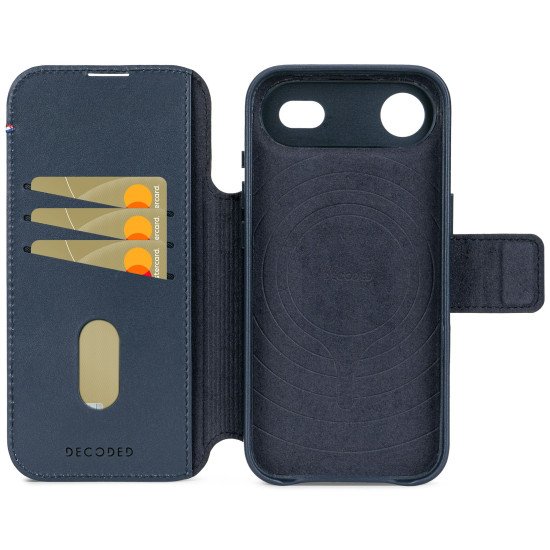 Decoded Leather Detachable Wallet Apple iPhone 17 Air Navy Shadow coque de protection pour téléphones portables 16,5 cm (6.5") Housse Marine