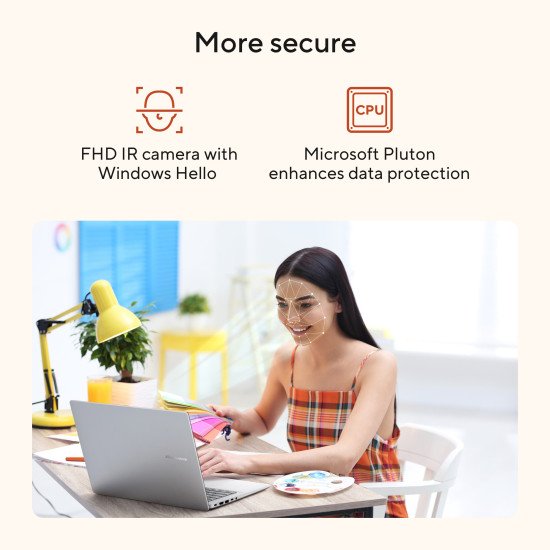 ASUS Vivobook 16 M1607KA-MB5NDW Copilot+ PC AMD Ryzen AI 5 330 Ordinateur portable 40,6 cm (16") WUXGA 16 Go DDR5-SDRAM 512 Go SSD Wi-Fi 6 (802.11ax) Windows 11 Home Belge Bleu, Argent