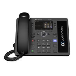 AudioCodes C435HD téléphone fixe Noir LCD