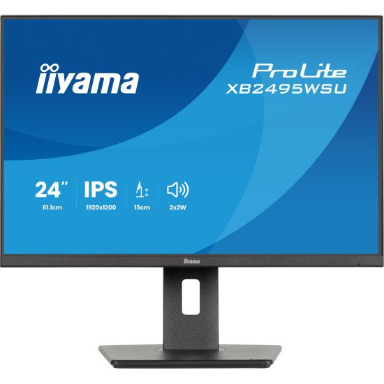 iiyama ProLite XB2495WSU-B1 écran PC 61,2 cm (24.1") 1920 x 1200 pixels Full HD LCD Noir
