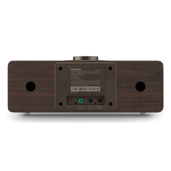 Sangean WFR-32 Radio portable Personnel Numérique Noir, Noyer