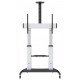 Manhattan Chariot pour TV/moniteurs, écrans 60"–100", Compatibilité VESA : de 200x200 à 800x600 mm (vérifiez les dimensions des quatre trous de fixation à l'arrière), charge max. 100 kg, hauteur 1200–1685 mm, LFD, support