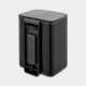Brabantia Bo Waste Bin 7 L Rectangulaire Acier Noir Brabantia Bo Waste Bin 7 L Rectangulaire Acier Noir
