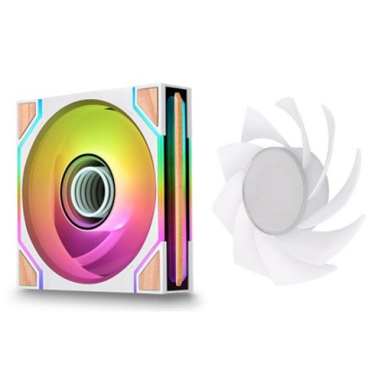 Thermaltake SWAFAN 120 EX INFINITY Boitier PC Ventilateur 12 cm Blanc, Bois 3 pièce(s)