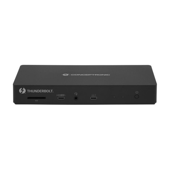 Conceptronic DONN30B station d'accueil Avec fil Thunderbolt 4 Noir