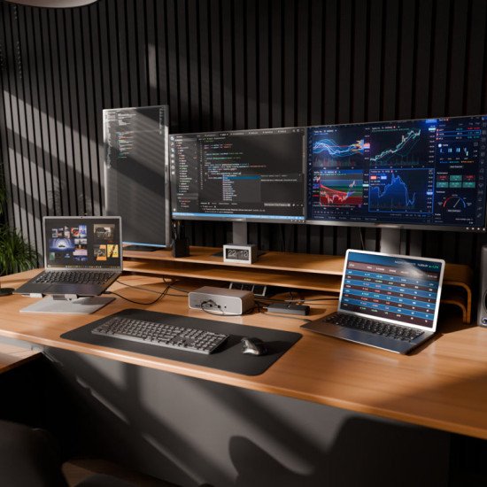 Targus DOCK230EUZ station d'accueil Avec fil Thunderbolt 5 Argent