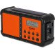 TechniSat TECHNIRADIO SOLAR 2 Portable Analogique et numérique Noir, Orange