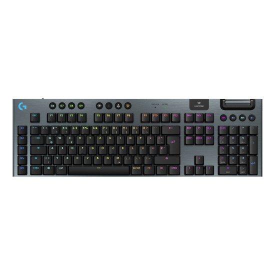 Logitech G G915 X LIGHTSPEED clavier Jouer USB + RF Wireless + Bluetooth QWERTZ Allemand Noir Logitech G G915 X LIGHTSPEED clavier Jouer USB + RF Wireless + Bluetooth QWERTZ Allemand Noir