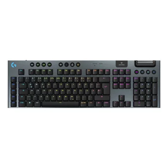 Logitech G G915 X LIGHTSPEED clavier Jouer USB + RF Wireless + Bluetooth QWERTZ Allemand Noir Logitech G G915 X LIGHTSPEED clavier Jouer USB + RF Wireless + Bluetooth QWERTZ Allemand Noir