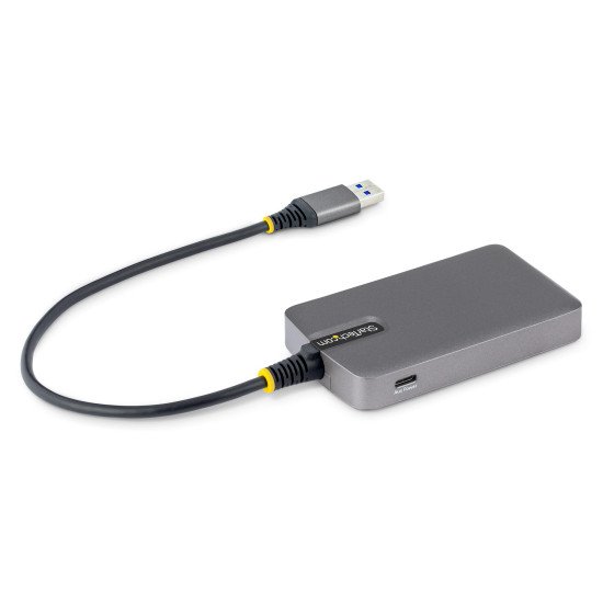 StarTech.com 5G4AC-USB-A-HUB hub & concentrateur USB 3.2 Gen 1 (3.1 Gen 1) Type-A 5000 Mbit/s Gris