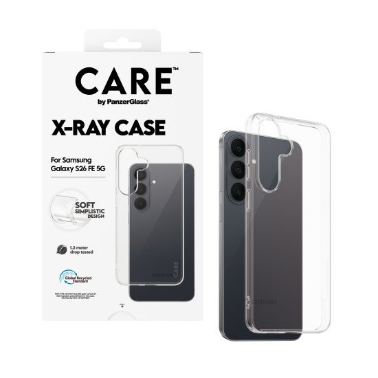 PanzerGlass CARE™ by ® X-Ray Case Case Samsung Galaxy S26 FE 5G coque de protection pour téléphones portables Housse Transparent