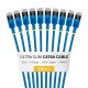 StarTech.com 6ASTP34BLS30CM10PK câble de réseau Bleu 0,3 m Cat6a U/FTP (STP) Rond
