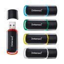 Intenso 3511585 lecteur USB flash 32 Go USB Type-A 2.0 Noir, Rouge, Vert, Transparent, Jaune, Bleu