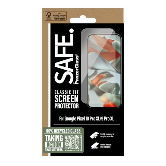 PanzerGlass SAFE. by ® Screen Protector Google Pixel 10 Pro XL | 9 Pro XL | Classic Fit Protection d'écran transparent 1 pièce(s) PanzerGlass SAFE. by ® Screen Protector Google Pixel 10 Pro XL | 9 Pro XL | Classic Fit Protection d'écran transparent 1 pièce(s)