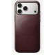 Nomad Modern Leather Case coque de protection pour téléphones portables 17,5 cm (6.9") Housse Bourgogne