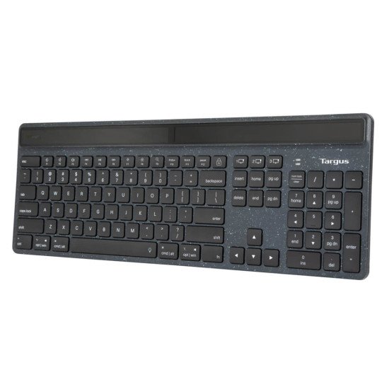 Targus Sustainable Energy Harvesting EcoSmart clavier Bluetooth QWERTY Nordique Noir